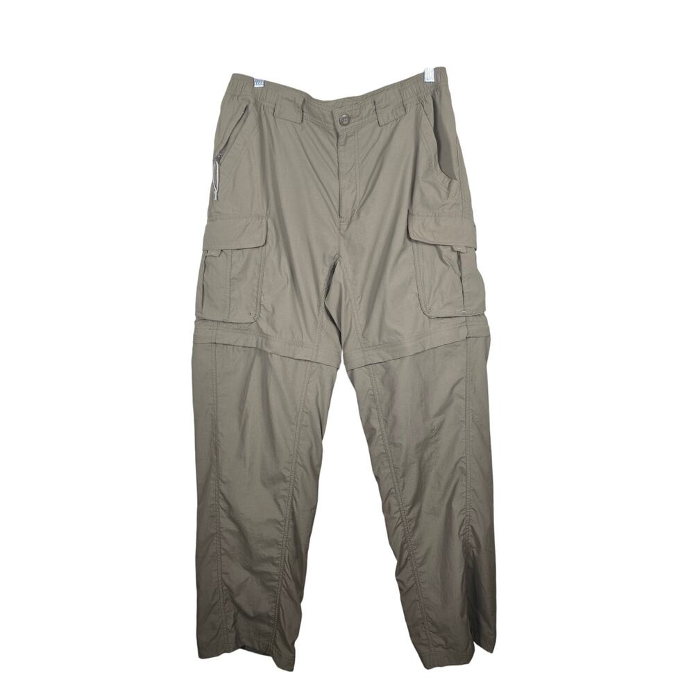 Columbia Titanium Brown Cargo Zip Off Shorts Athletic Hiking Men's Pants M